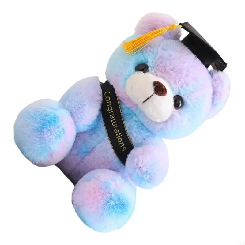 

Graduation Plush Doll With Cap Safe Fabric For Graduation Gift Cotton packed Toy