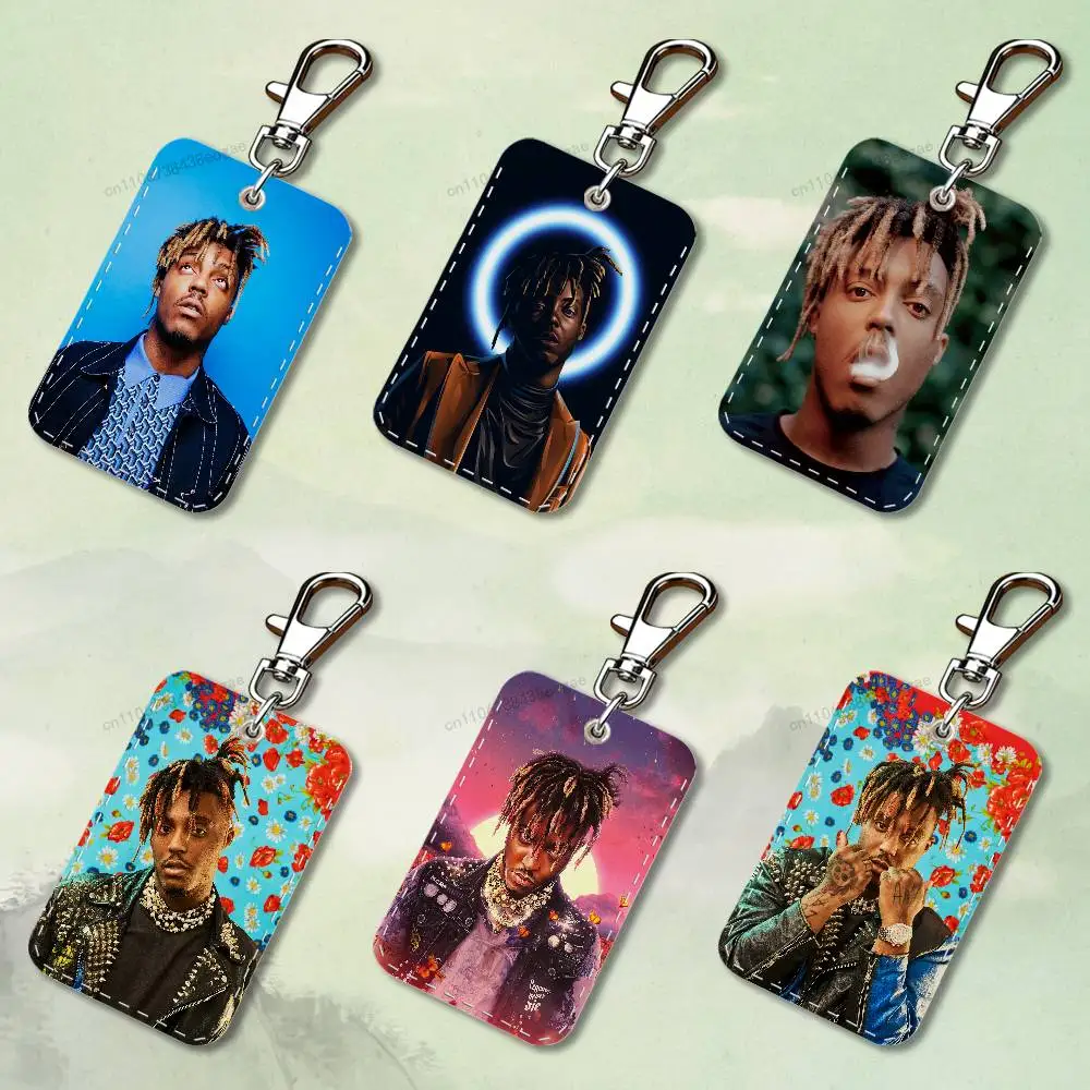 Rappeur j-juice w-wrld Cool étui pour cartes d'accès personnalisé porte-carte en cuir porte-clés porte-clés étui pour cartes de transport cadeaux