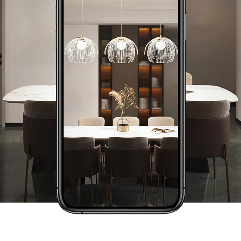 AiPaiTe Modern American Dimmable Pendant Chandelier 2025 Acrylic Fringe Ceiling Light Luster