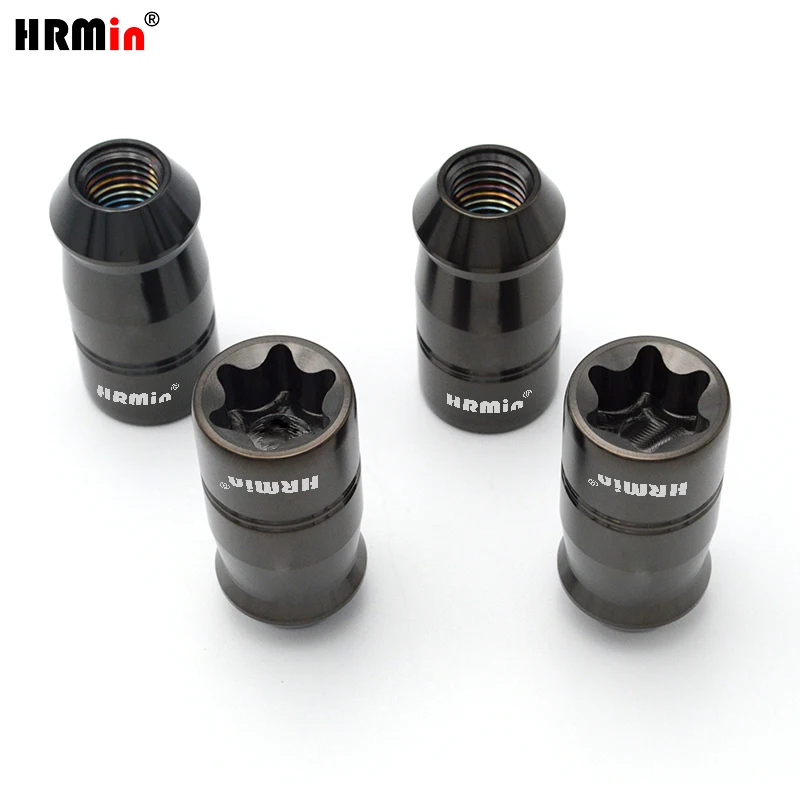 HRMin Gr.5 titanium cone seat wheel lug nut titanium nut M12*1.5*45mm for Toyota,Mazda,Honda,Acura,Scion,Lexus,Mitsubishi,Kia
