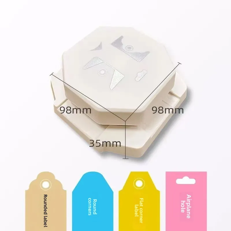 Four in One Corner Rounder Punch and Embosser Set with Four Interchangeable Blades for DIY Paper Craft Card Making Photo Corner