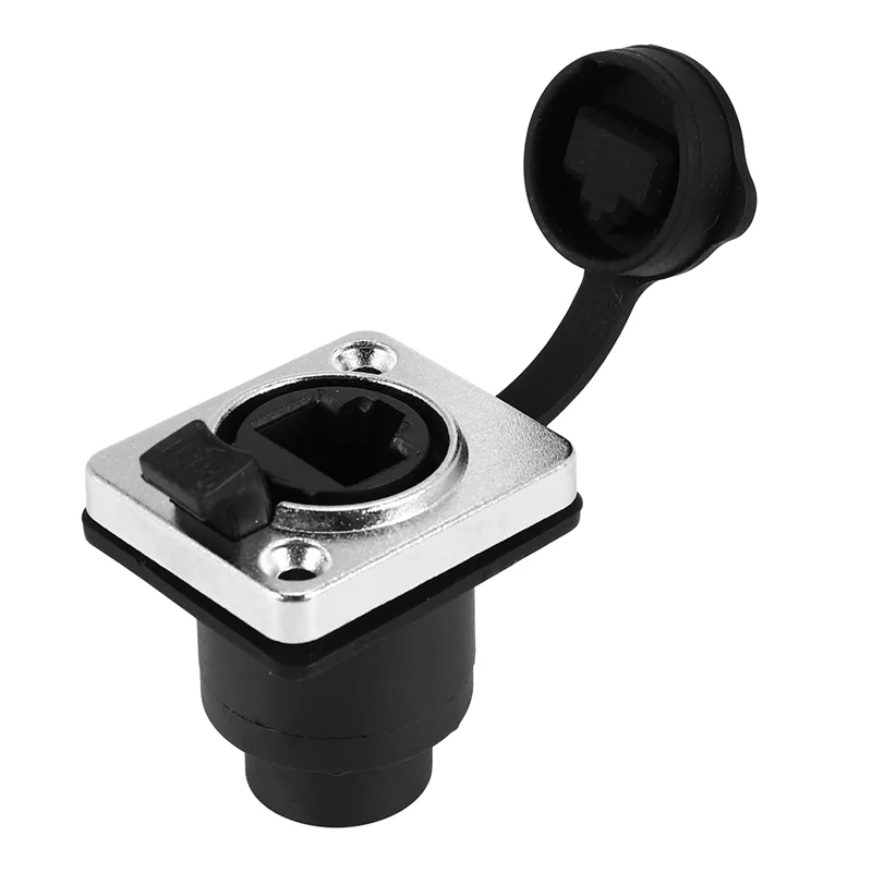 A29F-RJ45 Waterproof Network Connector 8P8C Female Panel Mount Sockets RJ45 Ethernet Connector