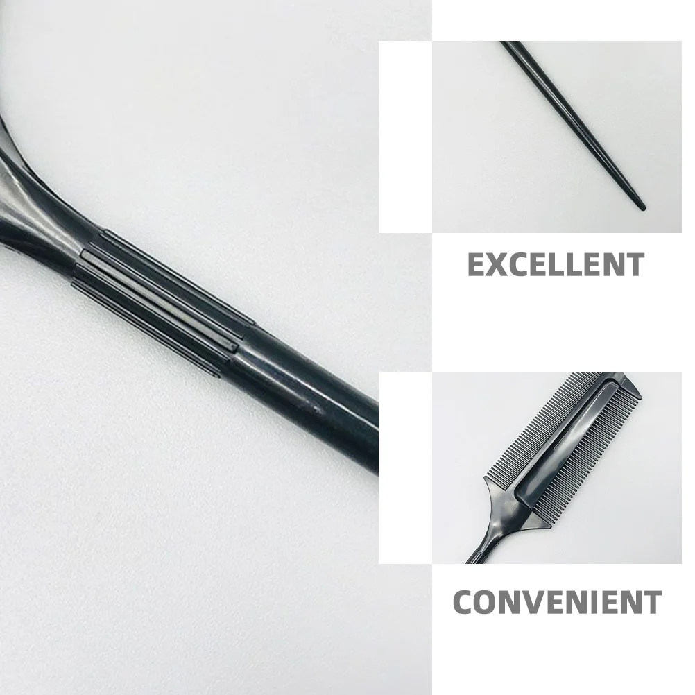 4 قطع من الشعر القصير ذو الوجهين، مشط تصفيف متعدد الوظائف مقاوم لدرجات الحرارة العالية للاستخدام في الصالونات #4