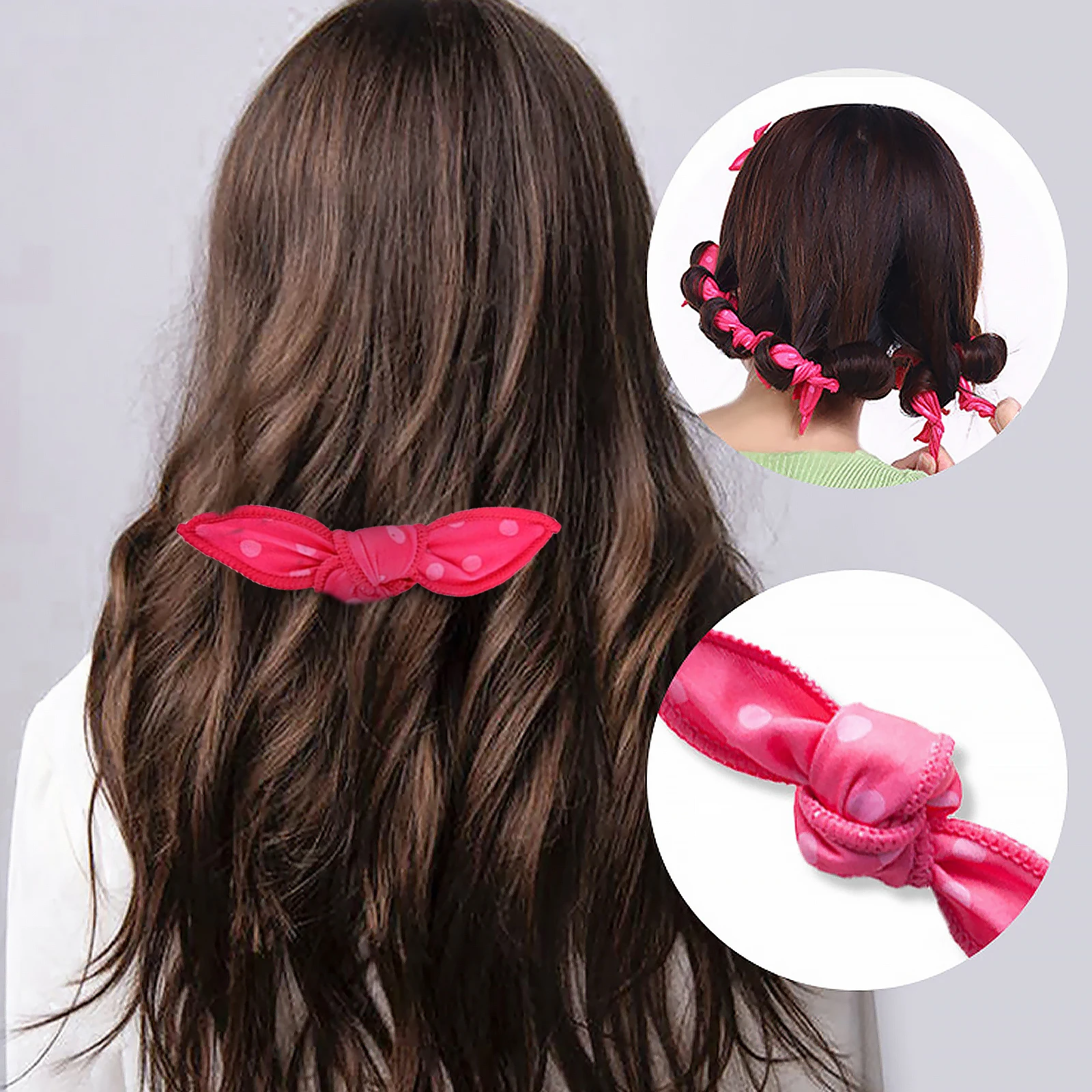 

19pcs Hair Rollers Sponge Curler Dots Pillow DIY Iron Wire No Heat Short Easy Use All Hair Types Beautiful Curly Wave