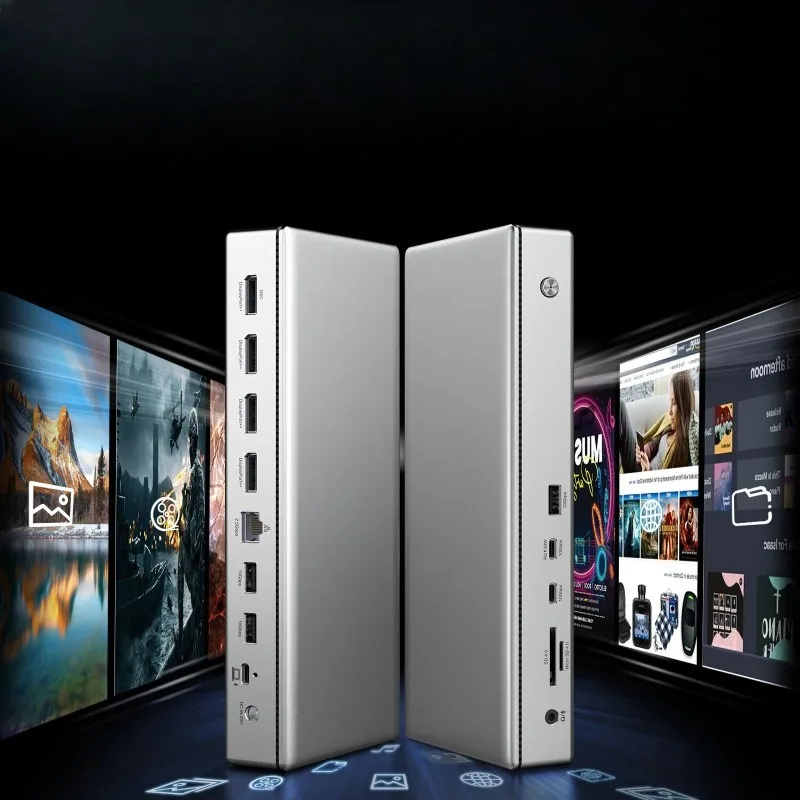 Advanced Docking Station PD100W Dual 8K Single 10K