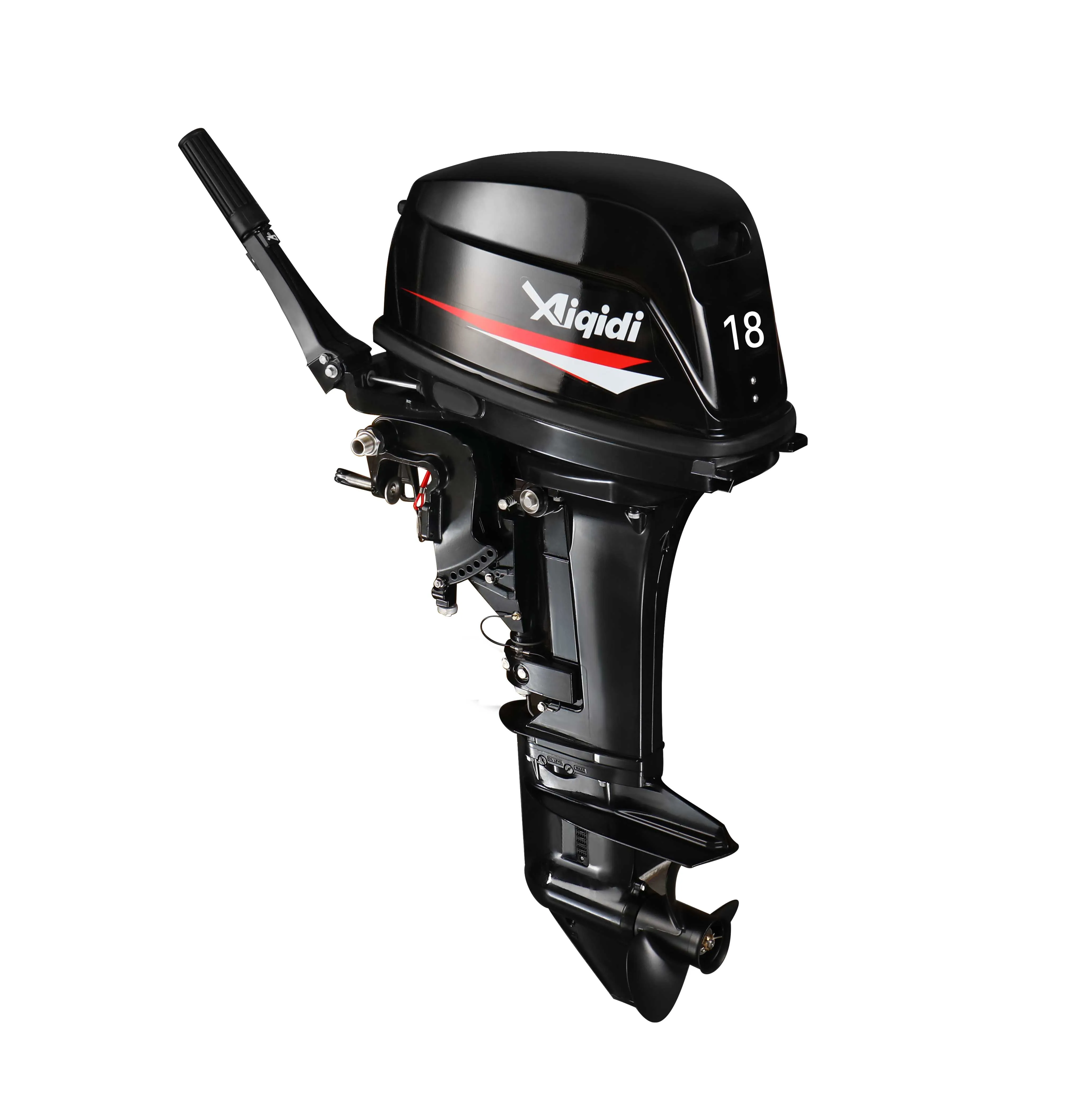 Motor Fueraborda De 2 Tiempos AIQIDI De 18 HP, 326 Cc, 14,7 KW, Con Manija Inclinable, Para Yate