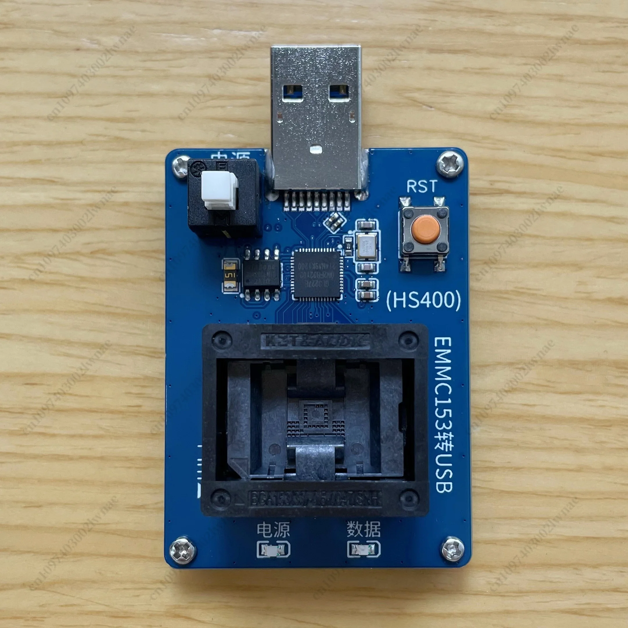 For Emmc153 To USB3.0 Burner Seat Test Stand, for HS400 GL3227E Chip, Mirror Read and Write Test Seat