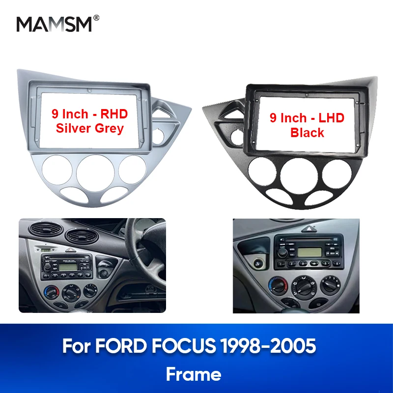 

SM dla FORD FOCUS 1998-2005 rama radia samochodowego panel stereo zestaw wykończenia radia montaż deski rozdzielczej montaż instalacja multimedialna Fascia