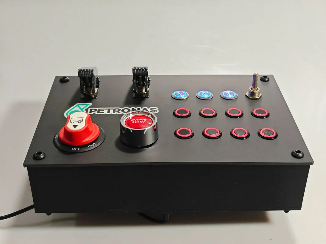 Simulates Racing Car Central Control Box Euro Truck Multifunctional Control Button Box PC USB for Fanatec Thrustmaster Simdid