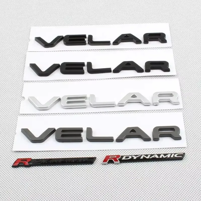 1Pcs 3D Metal R Dynamic Logo Emblem Badge Car Rear Tail Bumper Trunk Sticker For Range Rover Discovery Velar HSE SVR