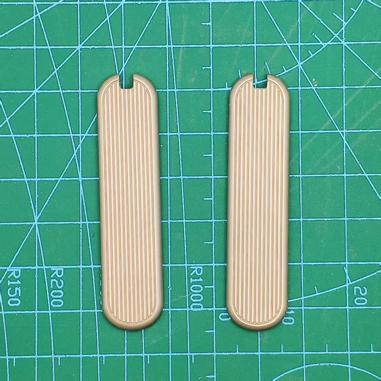 

1 Pair Custom Made Ti Knife Handle Scales for 58 mm Victorinox Swiss Army Knives