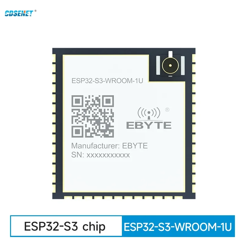 

WIFI Bluetooth ESP32 Dual Core MCU Serial Port WROOM Module CDSENET ESP32-S3-WROOM-1U Low Power IPEX For Smart Home Industrial