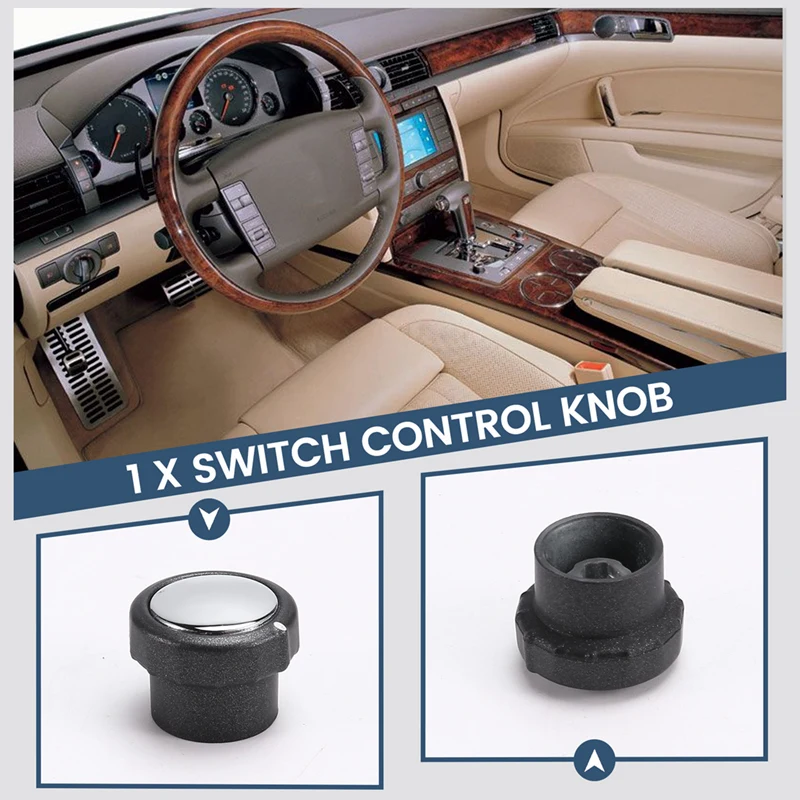 AU05 -Car Rearview Mirror Adjustment Switch Control Knob For Volkswagen Phaeton 2006-2013 Left-Hand Drive