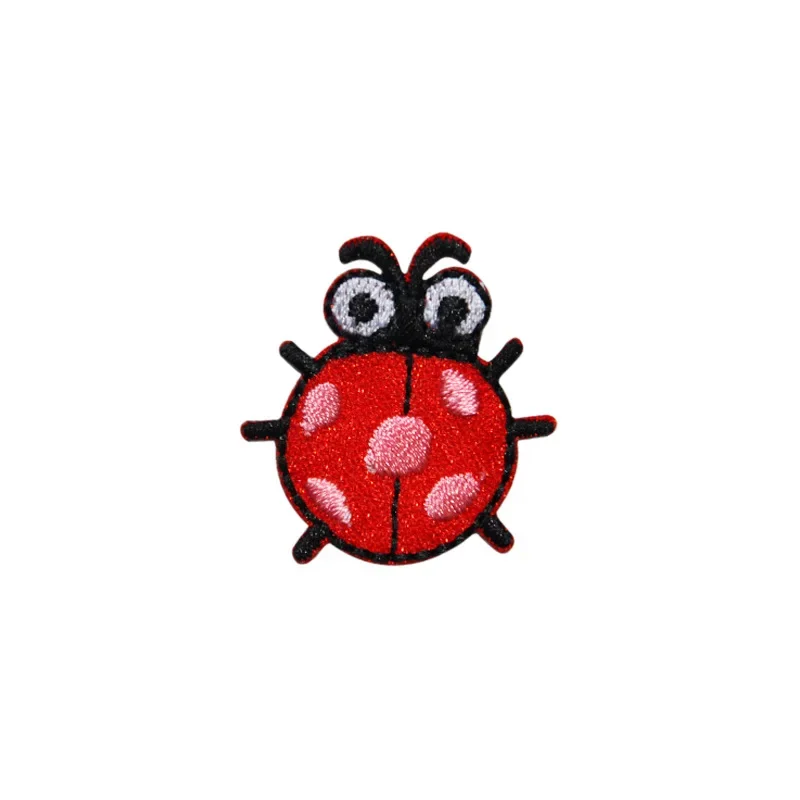Cartoon Insects Embroidery Patch Iron on Cute Snail Ladybug Bee Butterfly Dragonfly Cloth Appliques Wholesale for Jeans Caps DIY
