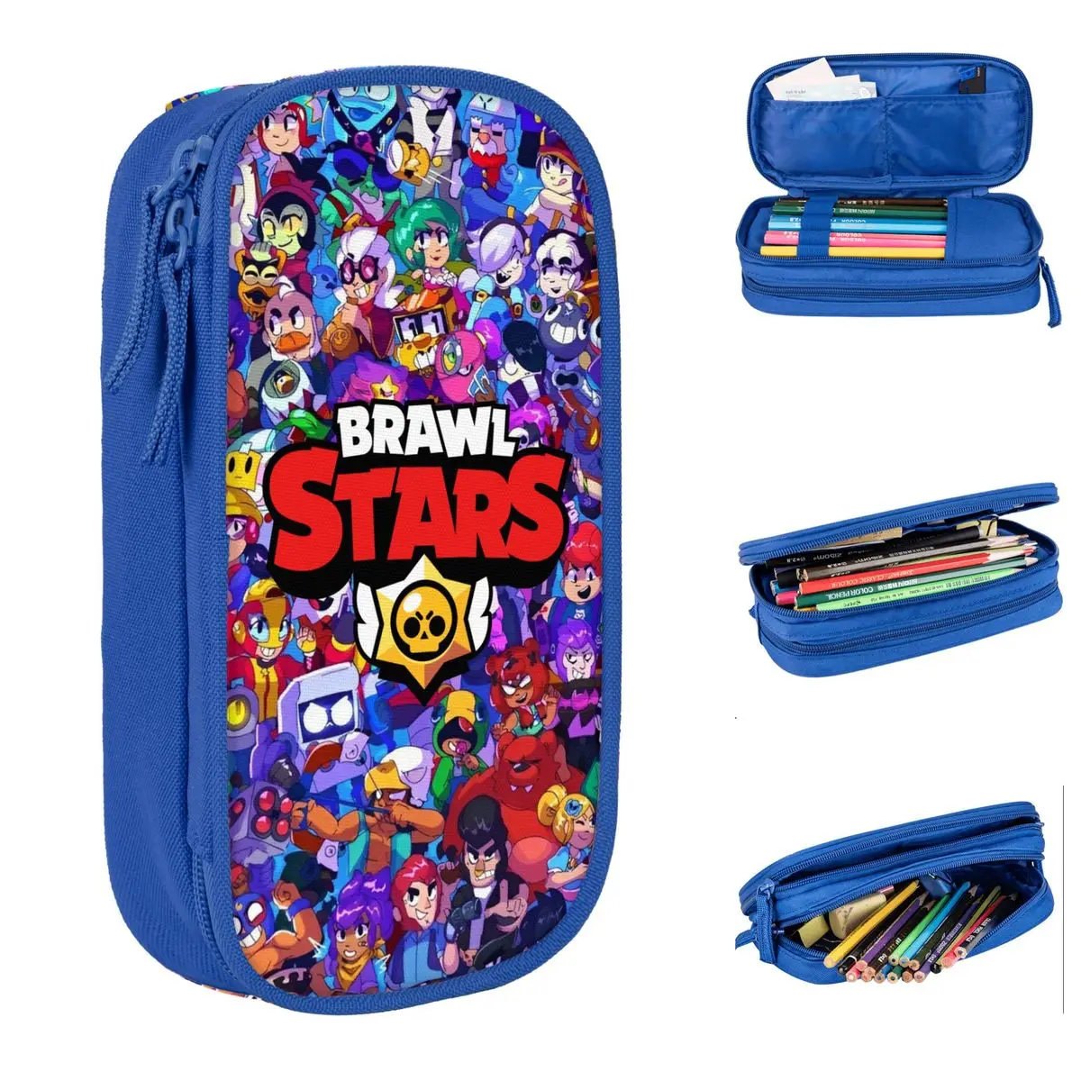 Brawlled Game Pencil Cases Fashion Pen Holder Bag Girls Boys Big Capacity Office Gift Pencil Pouch