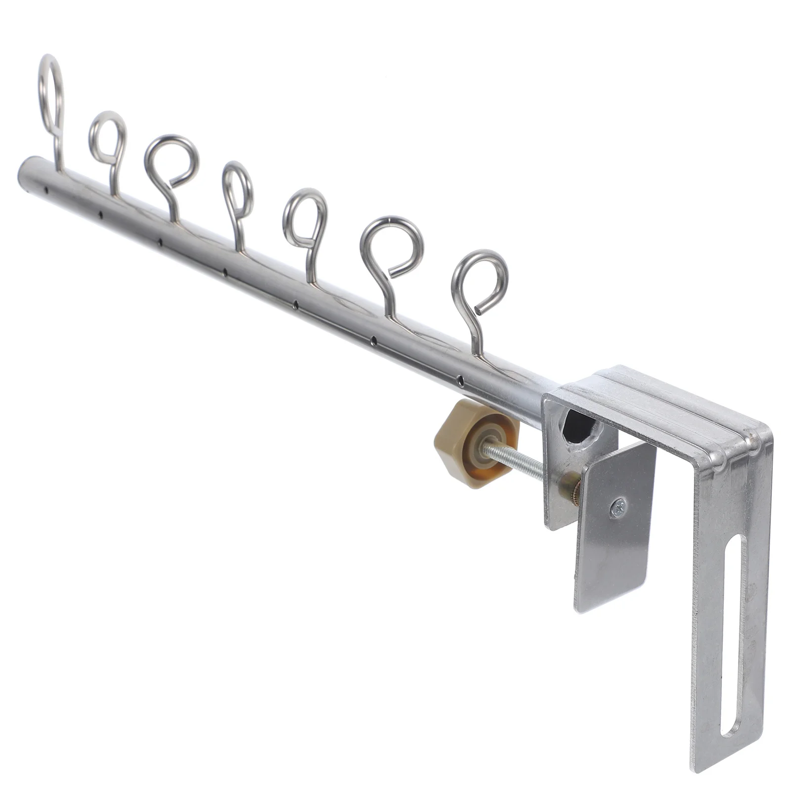 

Balcony Laundry Hanger Detachable Stainless Steel Clothes Holder Multi-Hole Drying Rack Balcony Accessory Household Laundry