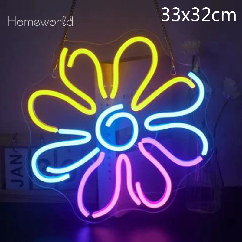 

Flowers LED neon light sign used for Flower shop beauty shop coffee shop decoration living Bedroom bar party wall decor lights
