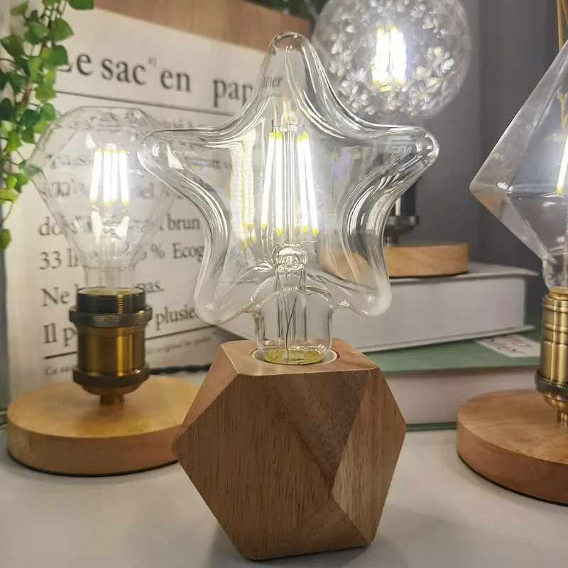 Edison ampoule lampe de Table lustre LED économie d'énergie créative 220V 4W E27 4000K lumière blanche ampoule décorative