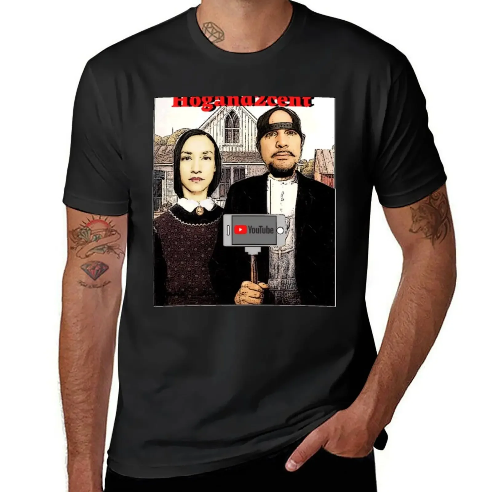 

American Degenerate Gothic T-Shirt oversizeds graphic t shirt vintage sublime Men's t shirts