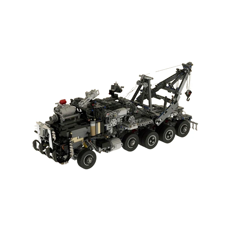 MOC Heavy-Duty Post-Apocalyptic Transport Truck Building Blocks Set Modified Tactical Armored Vehicle Model Adult Gift