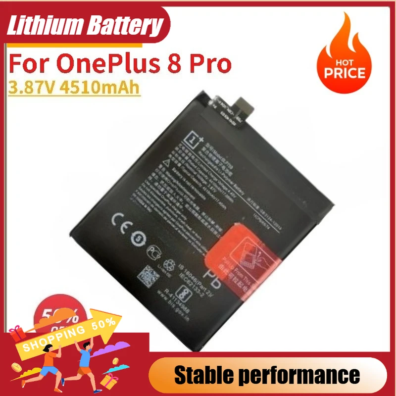 

BLP759 Battery 3.87V 4510mAhFor OnePlus 8 Pro Mobile Phone Replacement Battery Brand-New High Quality