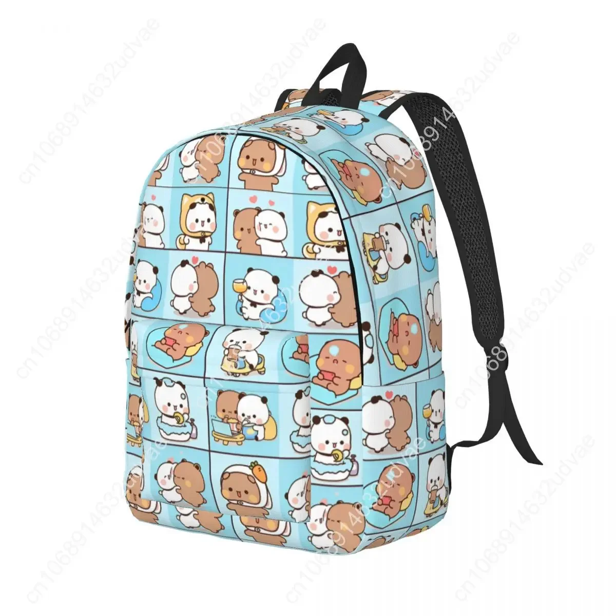 Bubu Dudu Panda Bears Cartoon Backpack Casual School Hiking Travel Daypack Collection Cute Laptop Computer Canvas Bags Sports