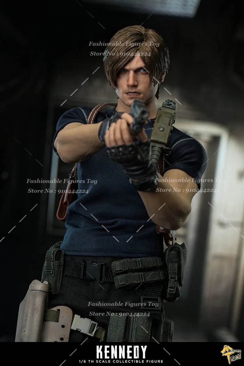 MTTOYS MT017 1/6 hommes soldat beau Leon Kennedy oeil mobile Double tête modèle 12 pouces figurine poupées Collection