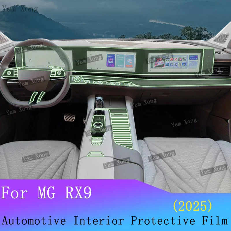

For MG RX9 2025 Car Full set interior Protective Film Center Sonsole Navigation Instrucment Anti-Scratch Sticker Accessories