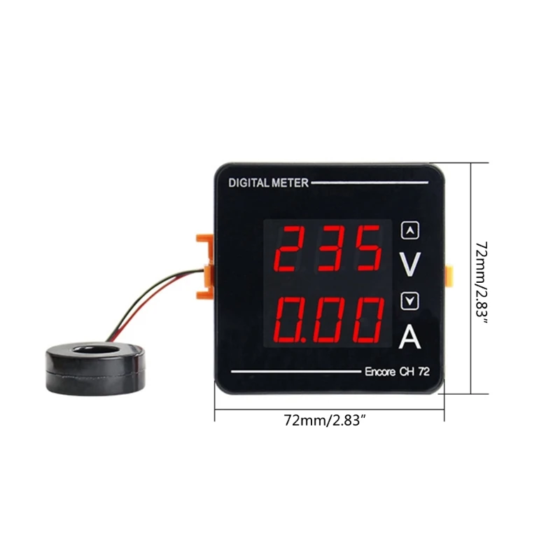 Misuratore digitale tensione corrente LED Amp Voltmetro Voltmetro Amperometro Dropsale