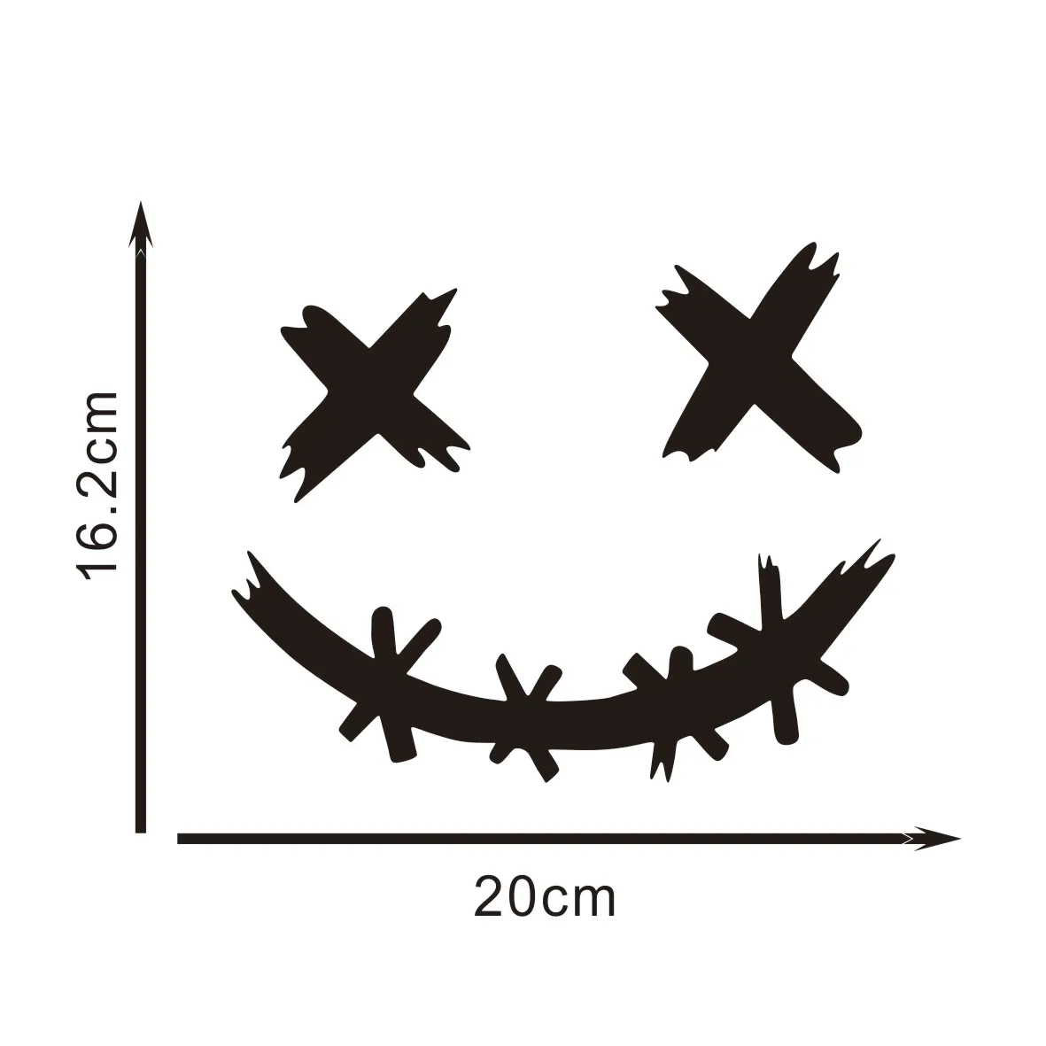 Funny XX Eyes Expression Motorcycle Decals - Self-Adhesive Vinyl Stickers for Front Cowl/Fuel Tank/Helmet/Fairings