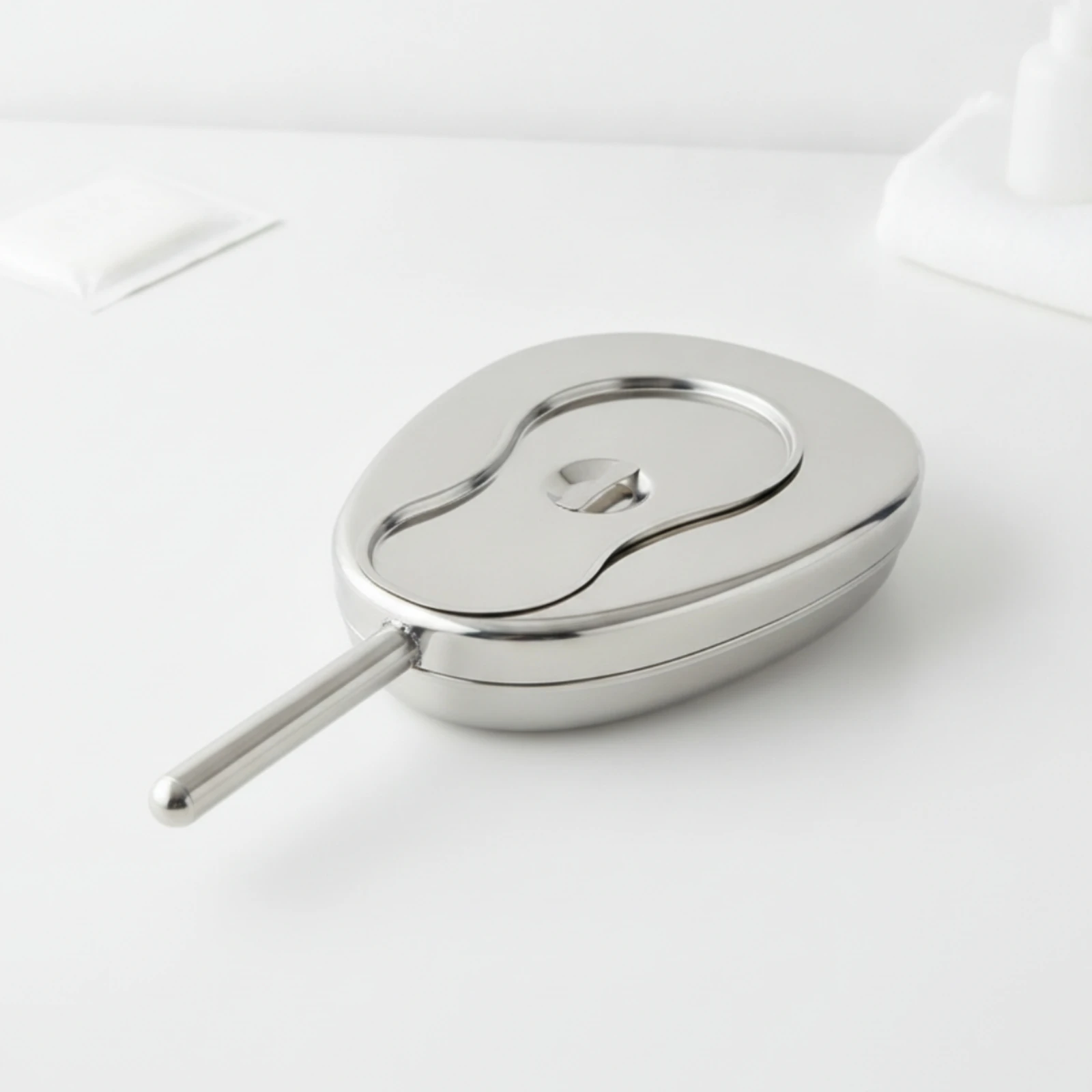 Bedside Bedpan Slim-Profile Stainless Steel Bedpan Kidney-Shaped Basin Medical Kidney-Shaped Bowl Easy to Clean