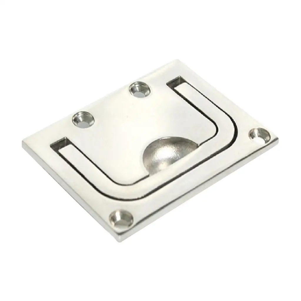 

Boat Recessed Pull Handle Marine Locker Flush Lifting Latch 316 Stainless Steel - Size 3x2.2 Inch 76x56mm