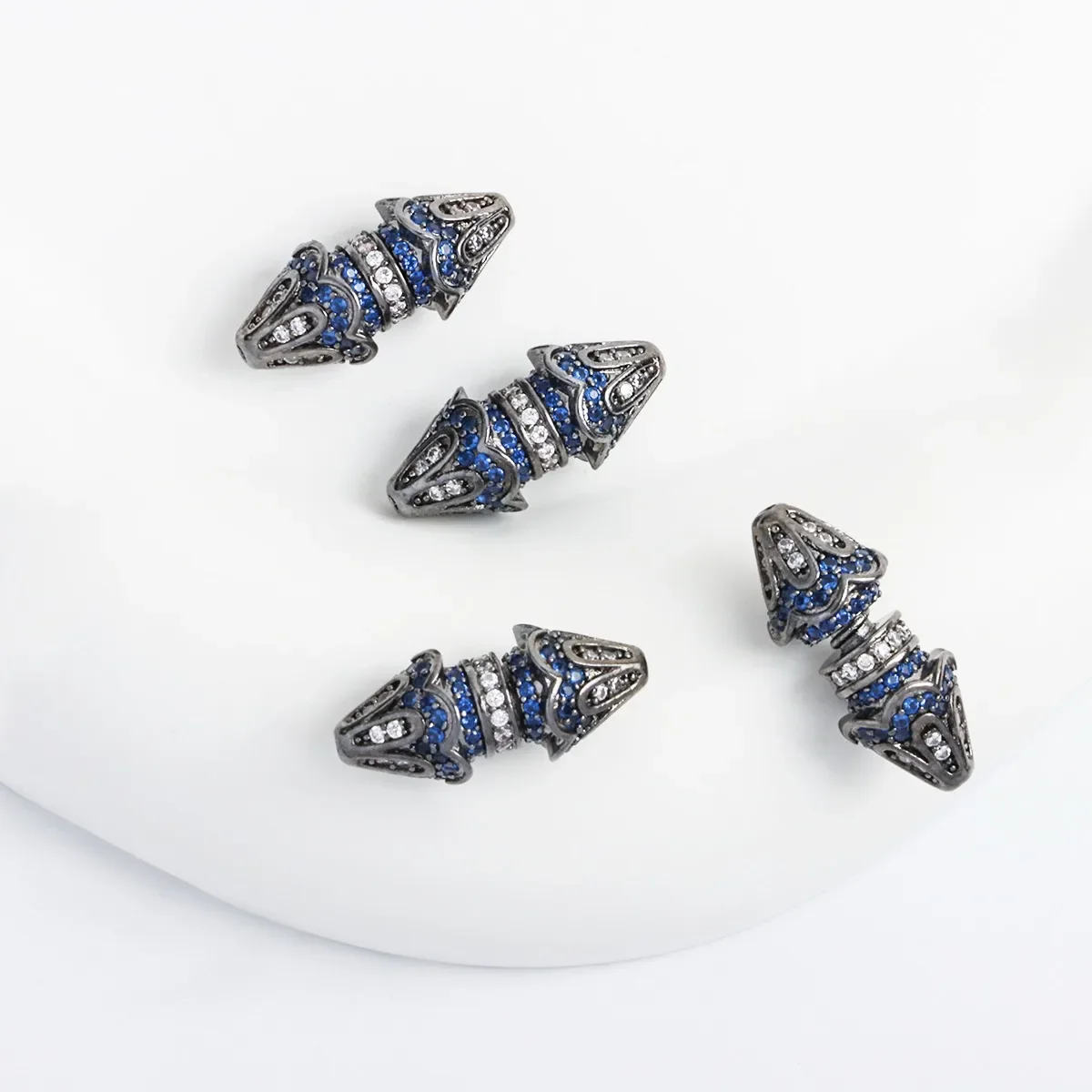 

Gun Black Full Diamond Small Waist Screw Buckle Umbrella Connection Buckle Gem Pearl Button Head DIY Jewelry Accessories