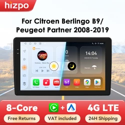Hizpo Slimme Auto Systeem Radio Voor Citroen Berlingo B9 Peugeot Partner 2008 - 2019 Draadloze Carplay Android Auto No 2 Din 2din Dvd