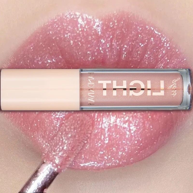 Spiegel Shimmer Lip Glazuur Hoge Hydraterende Nude Vloeibare Lippenstift Sexy Parel Lipgloss Glanzende Plumping Lippen Make-Up Cosmetisch