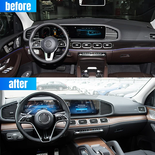 Suitable for 2023 Mercedes Benz GLS X167 2020-2023 upgraded 2024 Old to new steering wheel Car modification and upgrade