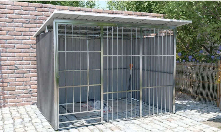 

8.86m2 Heavy Dut y Welded Dog Kennel with Healthier and Happier Living Environment
