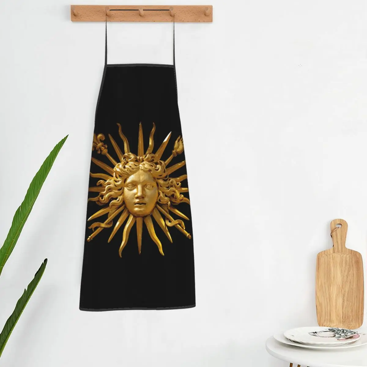 Symbol Of Louis XIV The Sun King Aprons Chef Cooking Tablier Sleeveless Bib Kitchen Cleaning Pinafore for Women Men Gardening