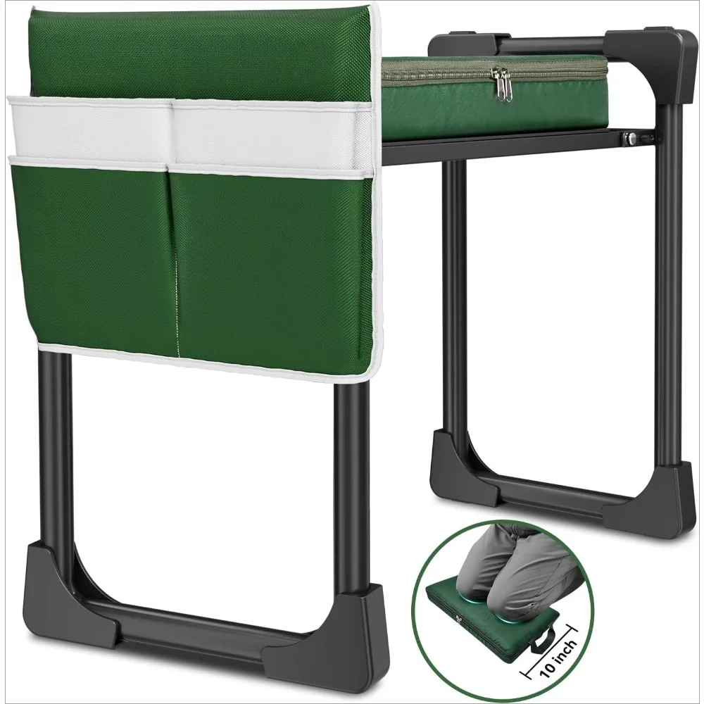 

Foldable Garden Kneeler and Seat, Patented Thicker Wider Softer Kneeling Pad Magnetic Stripe, 350lbs Durable Garden Stool