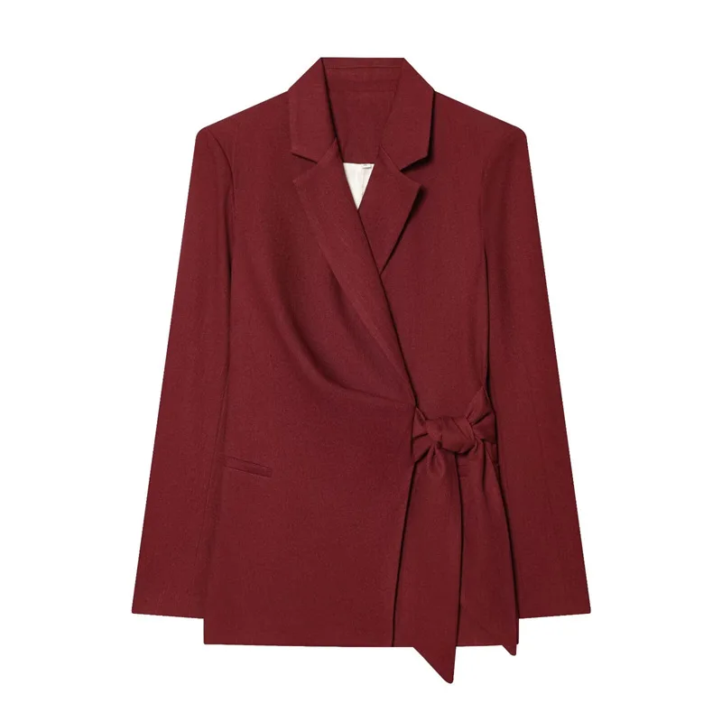Withered Linen Blend Double Breasted Suit Jacket Pants Set Woman Clothes Pant Sets New Two Piece Set Women's Suit Ropa Mujer