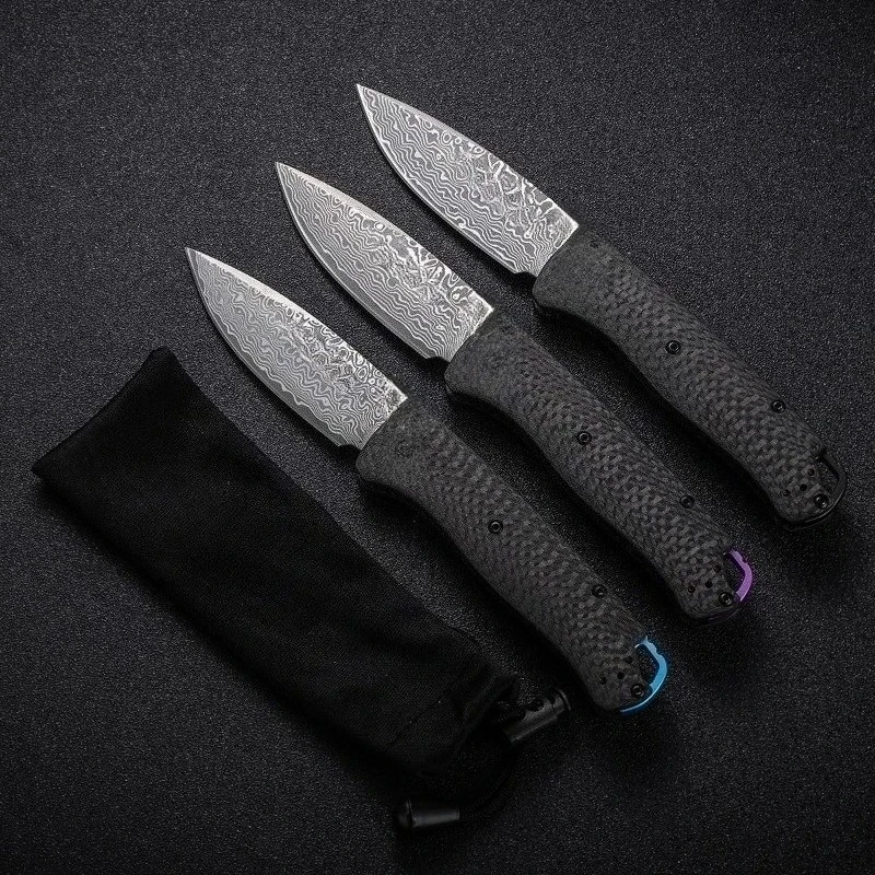 

BM535 Folding Knife High Hardness Camping Survival Knife Carbon Fiber Handle EDC Jungle Hunting Fishing Tool Knife