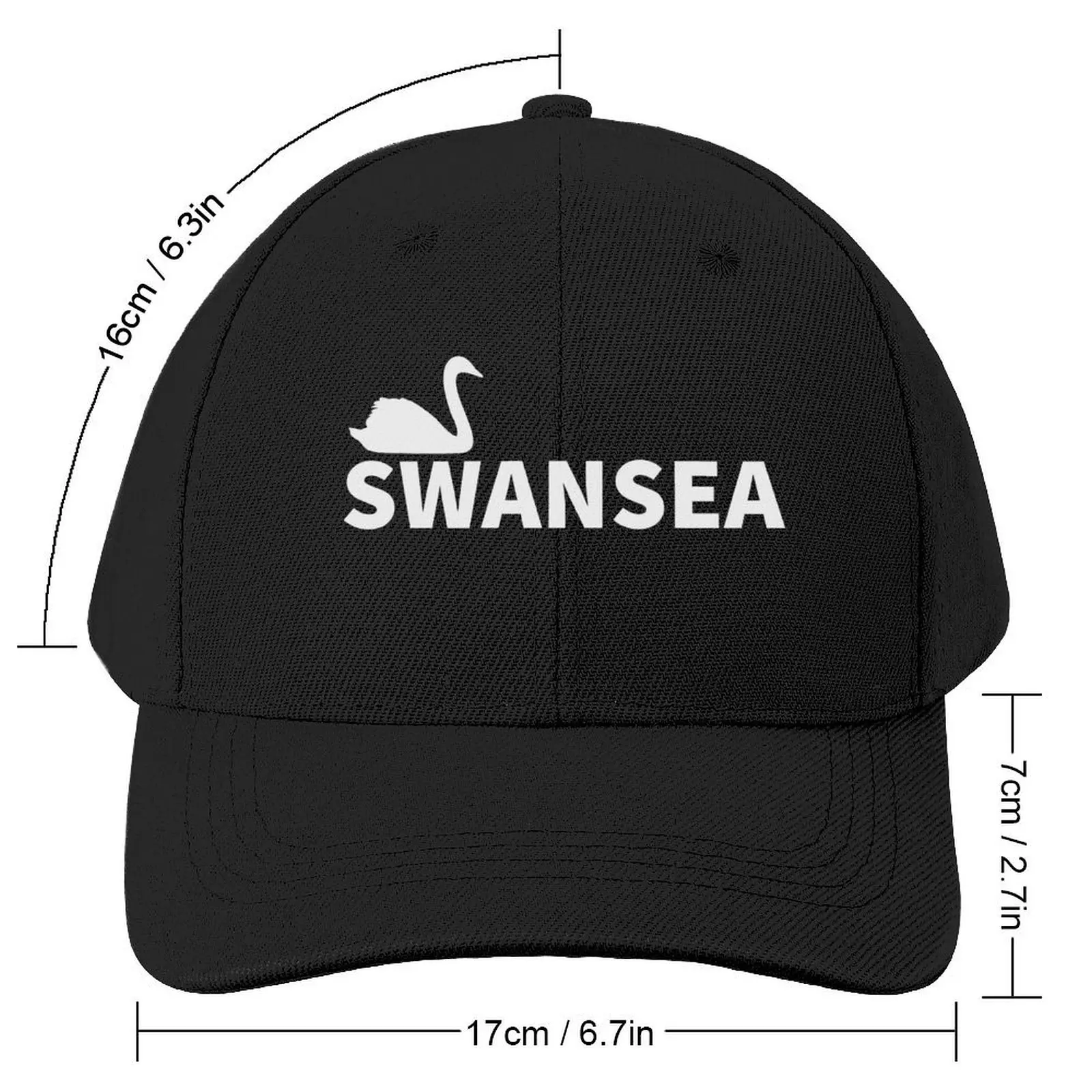 Swansea Baseball Cap Zonnehoed voor kinderen Derby hoed Strand Nieuwe Hoed Dames Strand Outlet 2025, Heren