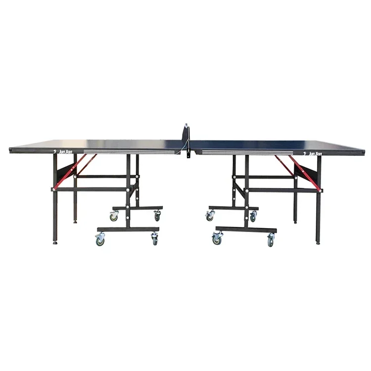 Blue Table Tennis Folding Legs Ping Pong Table