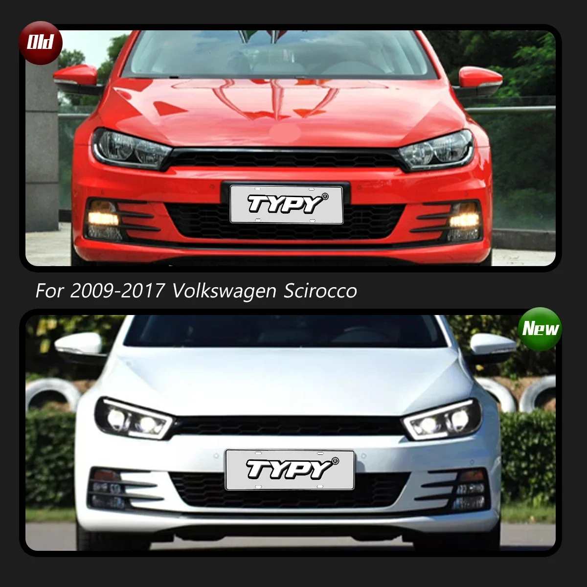 

Автомобильные фары для Volkswagen Scirocco 2009-2017, обновленная модифицированная светодиодная фара, динамический указатель поворота, стоп-сигнал, автомобильные аксессуары