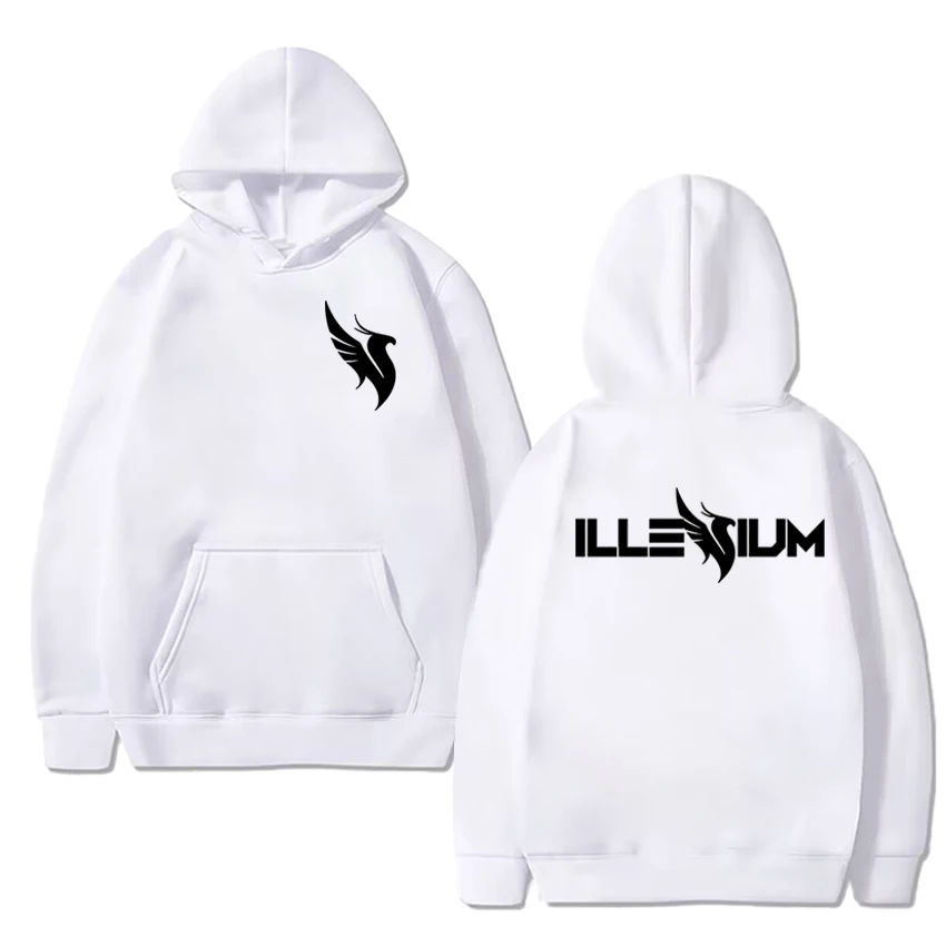 2025 New in Illenium Dj Music Double Sided print Hoodies Men women vintage Casual pullovers Unisex Fleece Long sleeve Sweatshirt