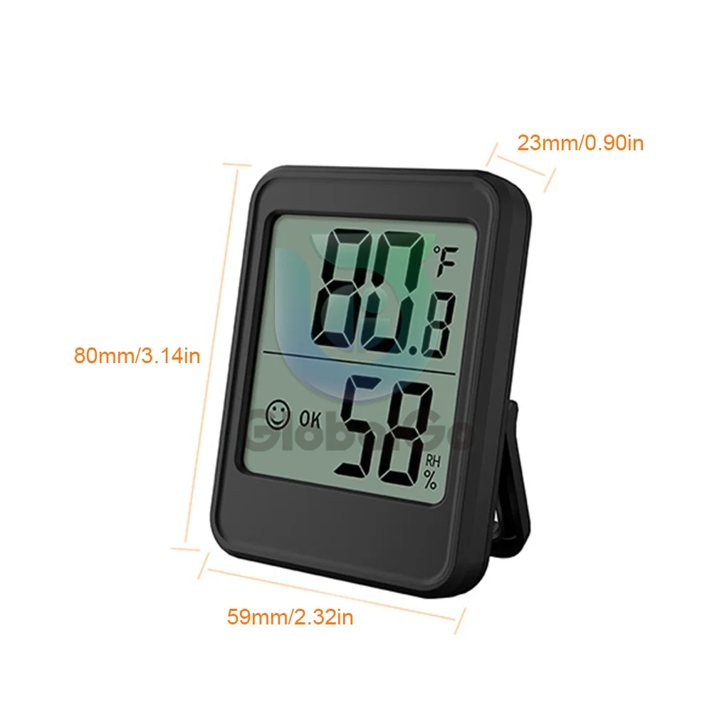 LCD Digital Thermometer Hygrometer Indoor Room Temperature Humidity Meter Sensor Gauge Weather Station Household Thermometer