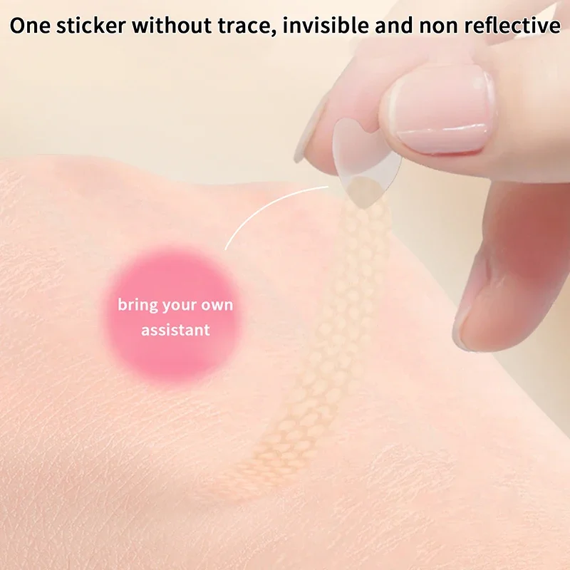 128 قطعة/صندوق ملصقات جفن مزدوج مع مقبض طبيعي غير مرئي وطويل الأمد تشكيل أشرطة تجميل العين الكبيرة شرائط العين #5