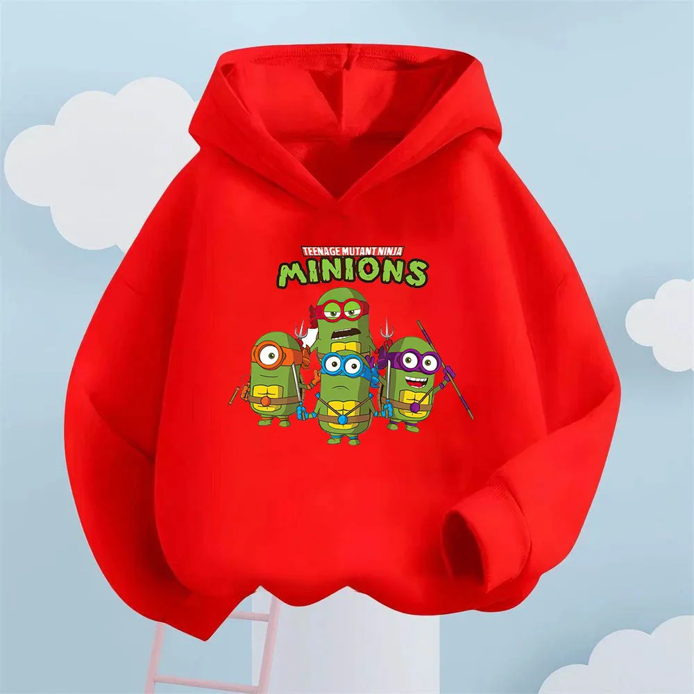 التوابع تأثيري المراهقين متحولة النينجا السلاحف المطبوعة هوديي للأطفال، دع الأطفال ارتداء شعور الموضة لعوب مليئة بالإبداع