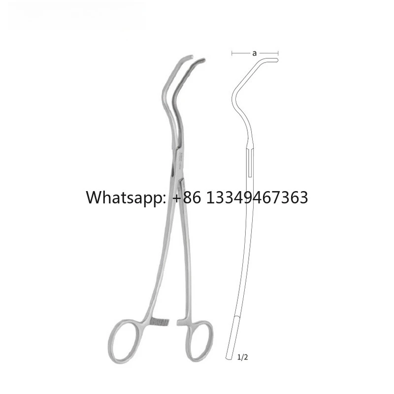 Manual Reusable Auricular Forceps Surgical  Thoracic Vascular Surgery Atraumatic Forceps Surgical