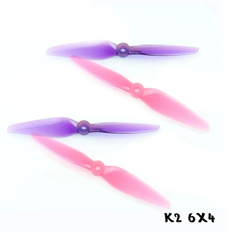 HQProp(6CW+6CCW) Ethix-K2 Colorful Poly Carbonate Propellers 5mm Shaft for 2207 2307 2406 Brushless Motors for 6‑Inch FPV Racing